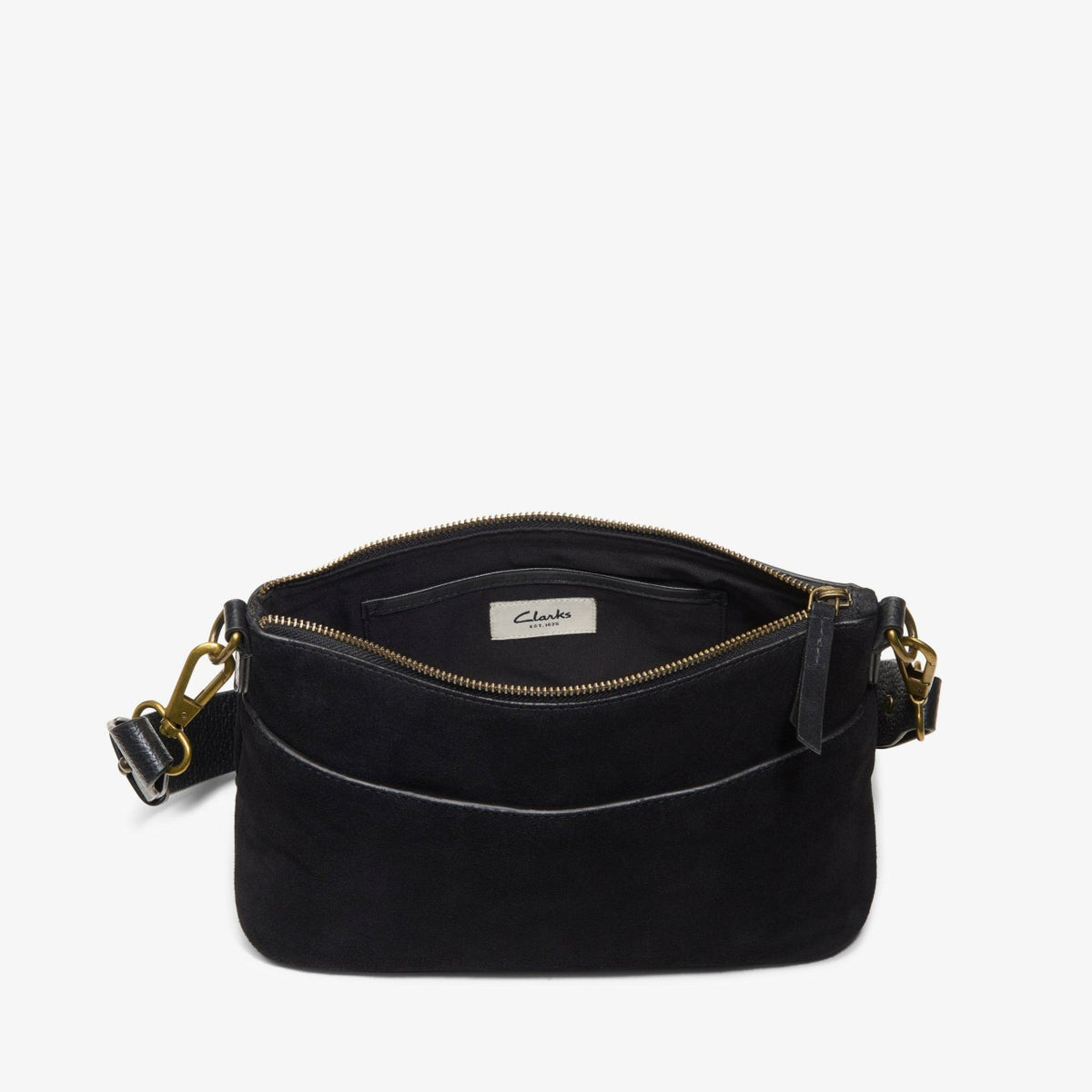 Clarks Best Price / Willow Cross Black Suede