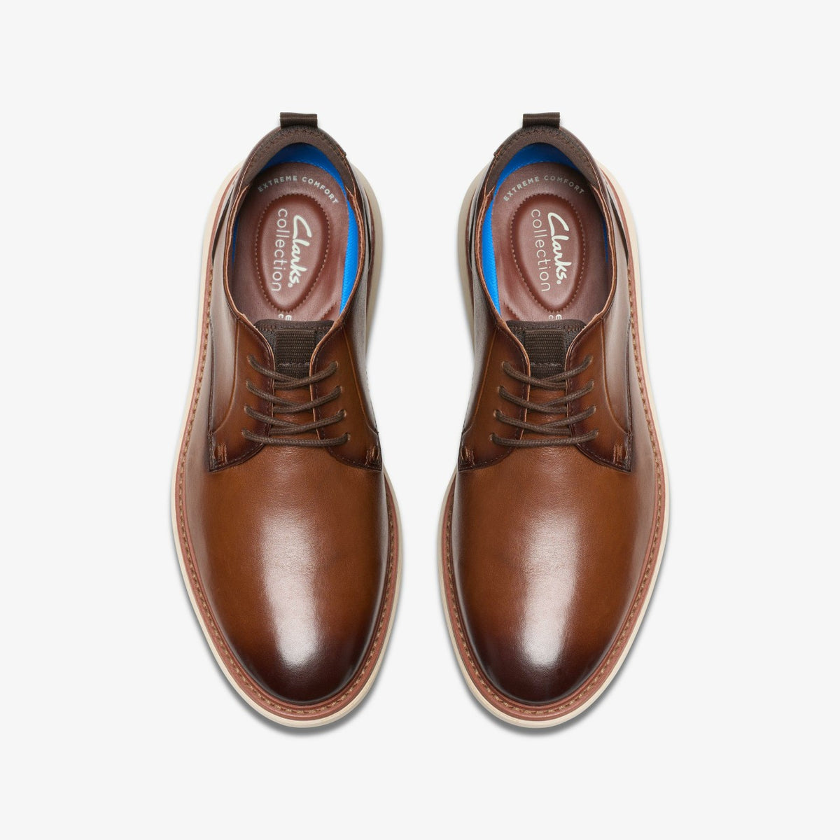 Clarks Featured / Brantin Plain Dark Tan Leather