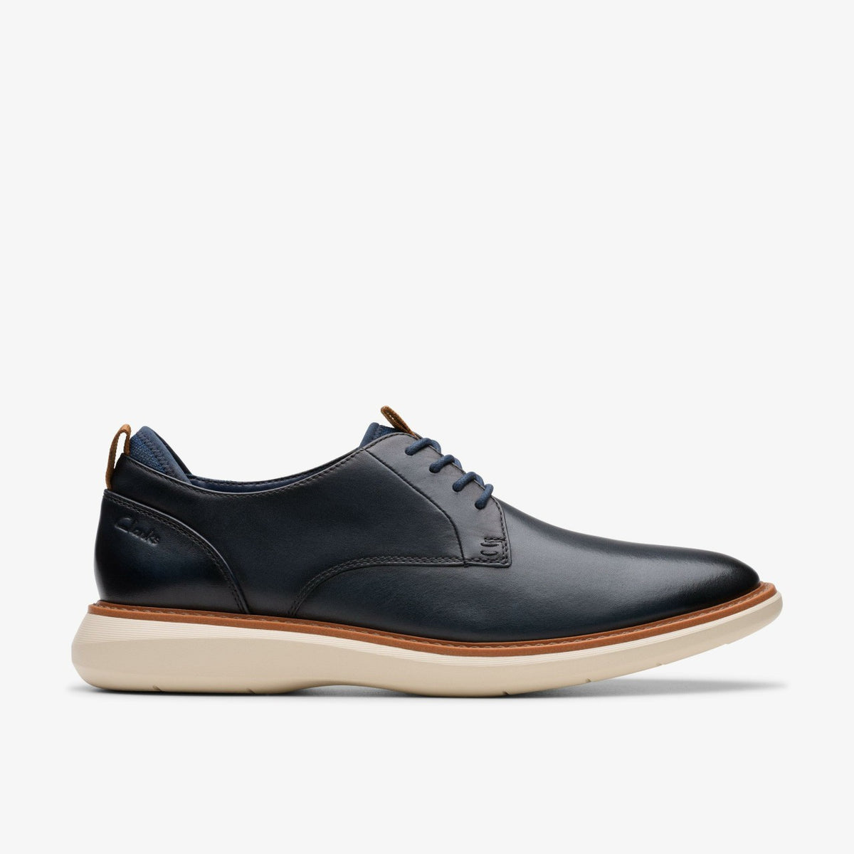 Clarks Premium / Brantin Plain Navy Leather