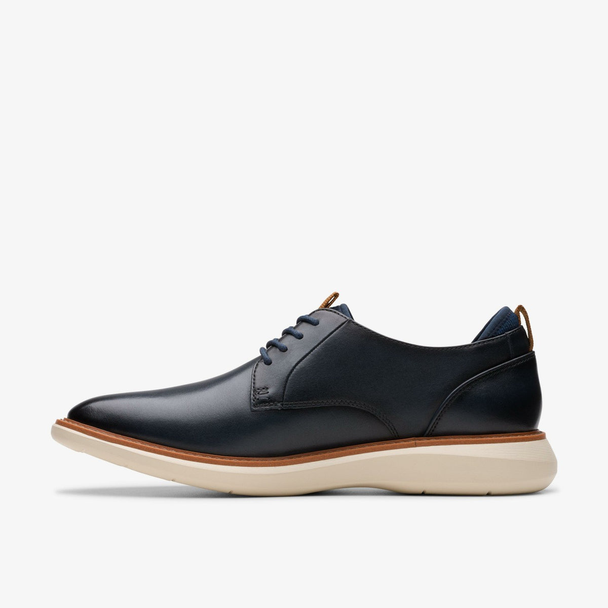 Clarks Premium / Brantin Plain Navy Leather