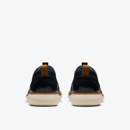Clarks Premium / Brantin Plain Navy Leather