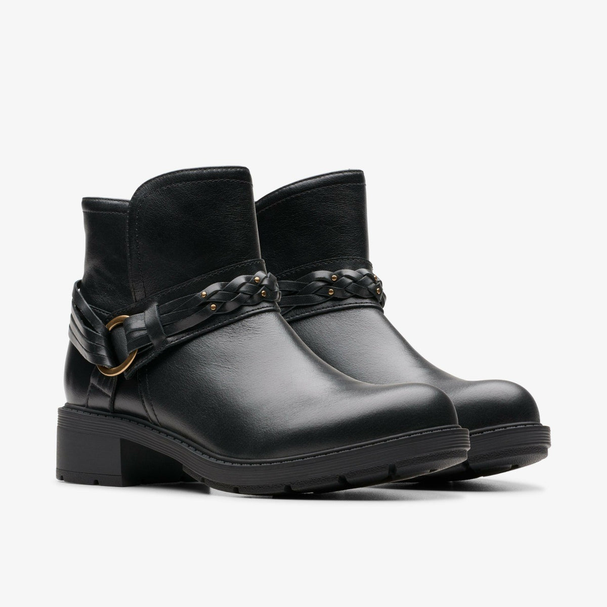 Clarks Best Price / Hearth Kaylie Ankle Boot Black Leather