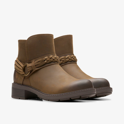 Clarks Classic / Hearth Kaylie Ankle Boot Mushroom Oily