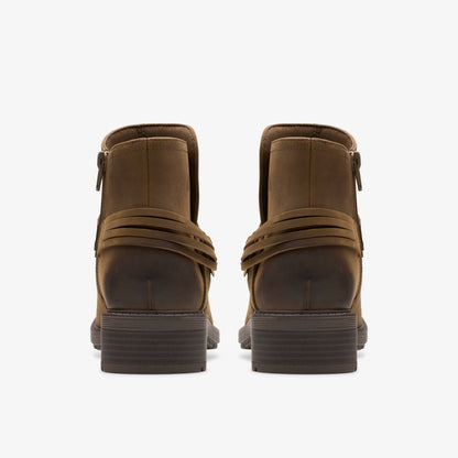 Clarks Classic / Hearth Kaylie Ankle Boot Mushroom Oily