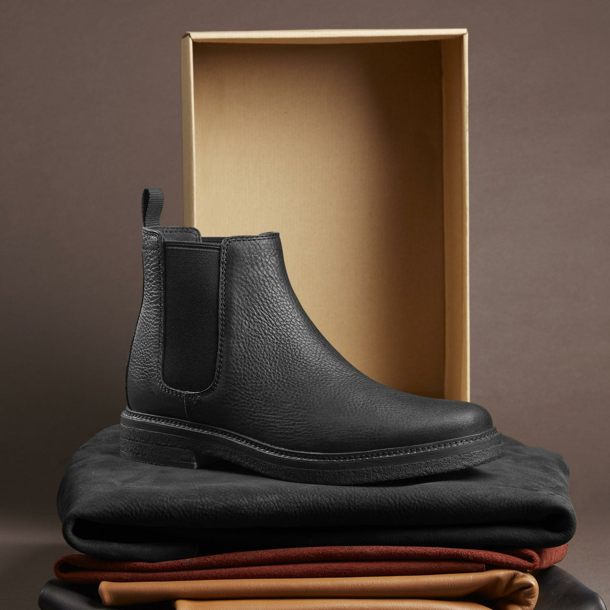 Clarks Top Pick / Clarkdale Easy Chelsea Boot Black Leather