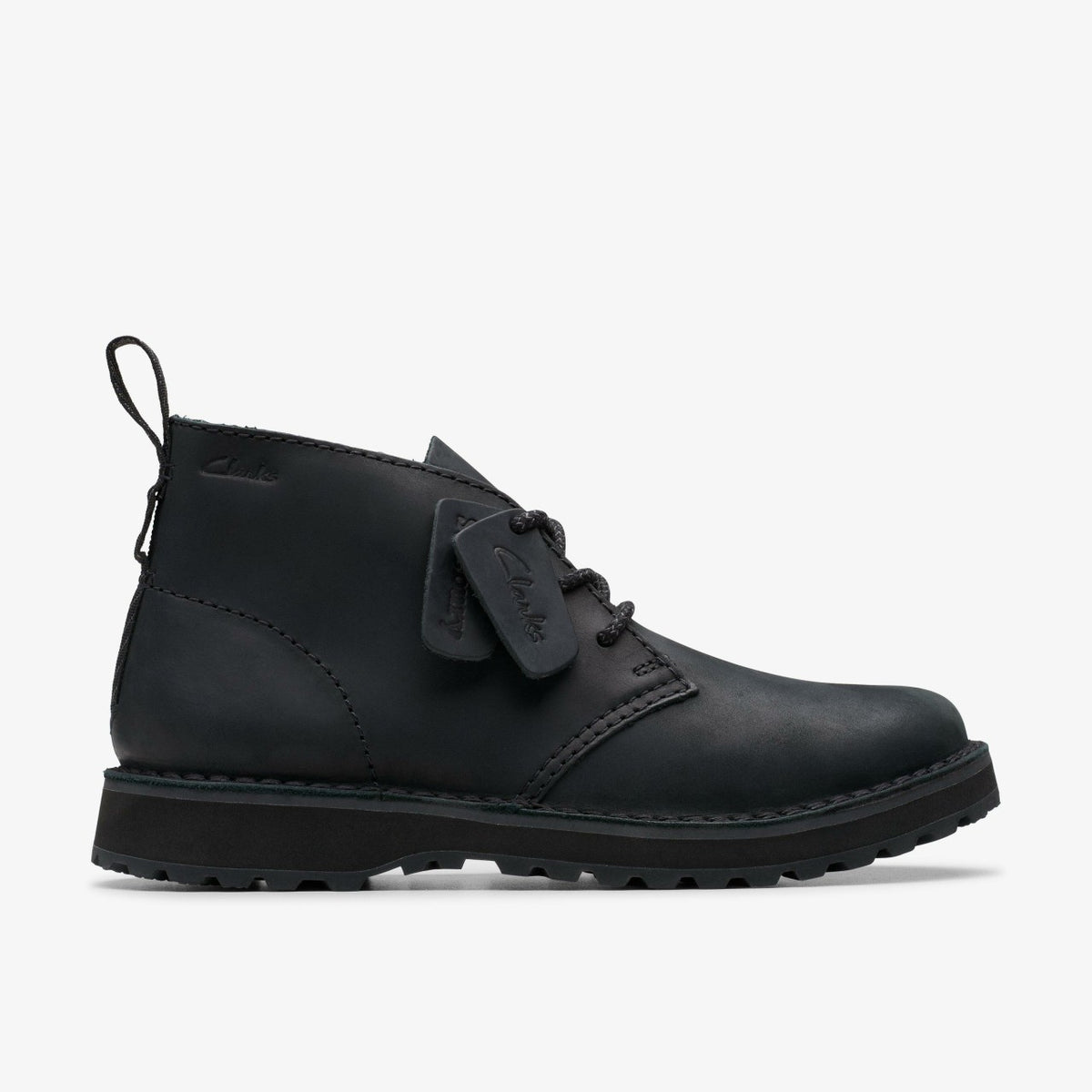 Clarks Premium / Solsbury Desert Boot Black Leather