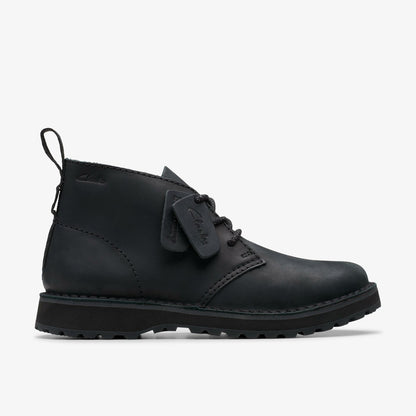 Clarks Premium / Solsbury Desert Boot Black Leather