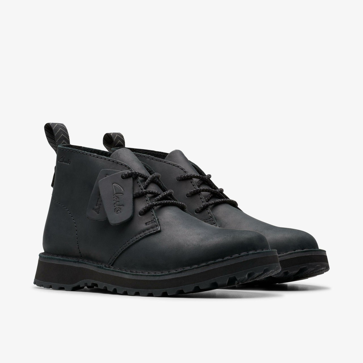 Clarks Premium / Solsbury Desert Boot Black Leather