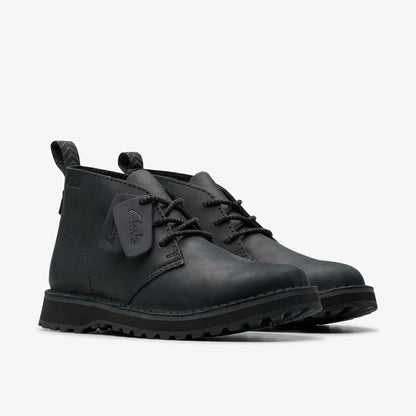 Clarks Premium / Solsbury Desert Boot Black Leather