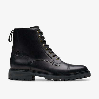 Clarks Top Pick / Clarkridge Hi Black Leather