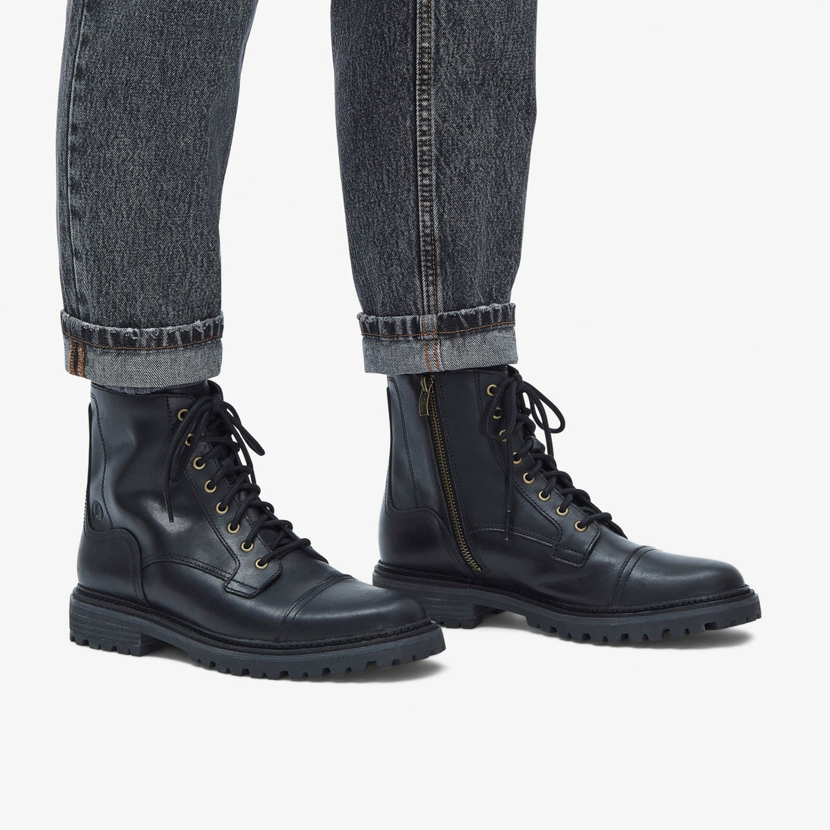 Clarks Top Pick / Clarkridge Hi Black Leather