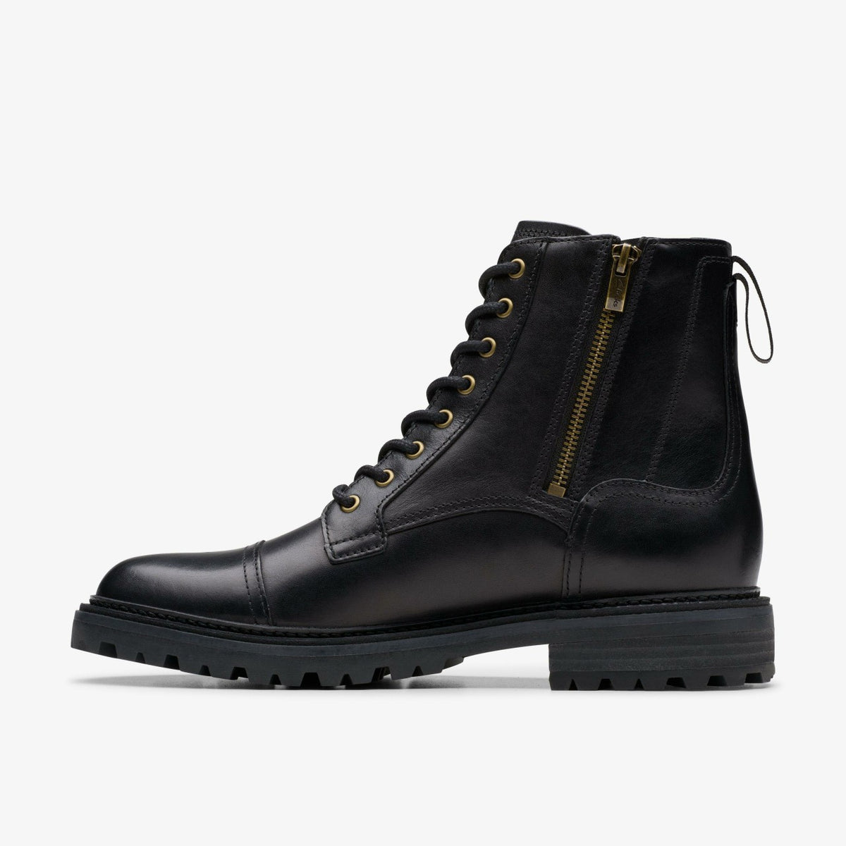 Clarks Top Pick / Clarkridge Hi Black Leather
