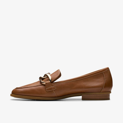 Clarks Trusted / Sarafyna Iris Loafer Tan Leather