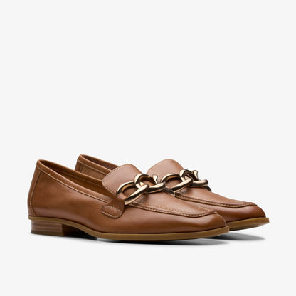 Clarks Trusted / Sarafyna Iris Loafer Tan Leather
