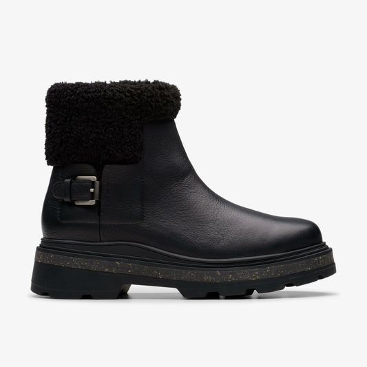 Clarks Best Price / Hencroft Madi Waterproof Black Warmlined Leather