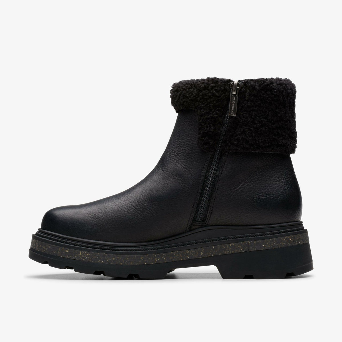 Clarks Best Price / Hencroft Madi Waterproof Black Warmlined Leather