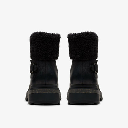 Clarks Best Price / Hencroft Madi Waterproof Black Warmlined Leather