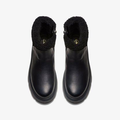 Clarks Best Price / Hencroft Madi Waterproof Black Warmlined Leather