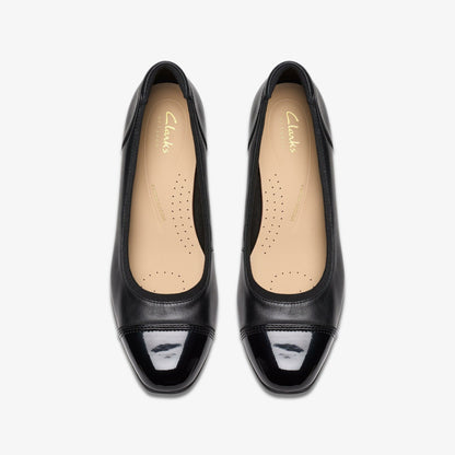 Clarks Popular / Krystine May Black Leather