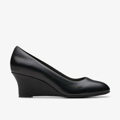 Clarks Essential / Olivette Pearl Black Leather