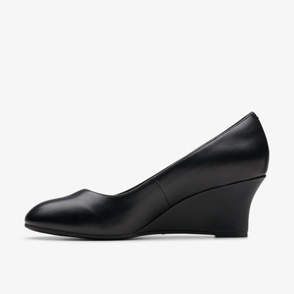 Clarks Essential / Olivette Pearl Black Leather