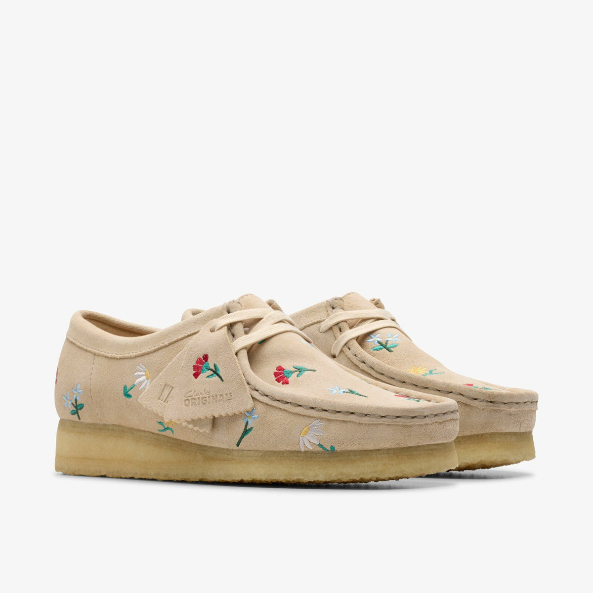 Clarks Great Value / Wallabee Taupe Embroidery