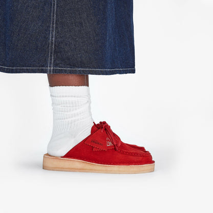 Clarks New / Desert Nomad Mule Red Suede