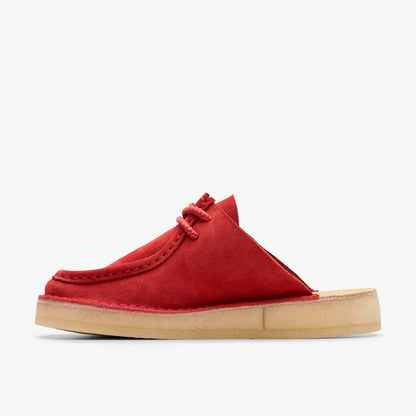 Clarks New / Desert Nomad Mule Red Suede