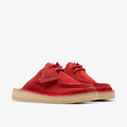 Clarks New / Desert Nomad Mule Red Suede