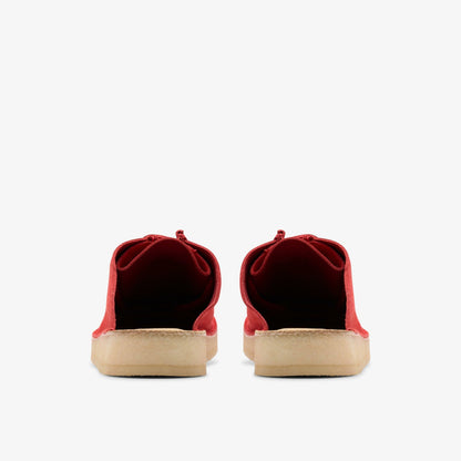 Clarks New / Desert Nomad Mule Red Suede