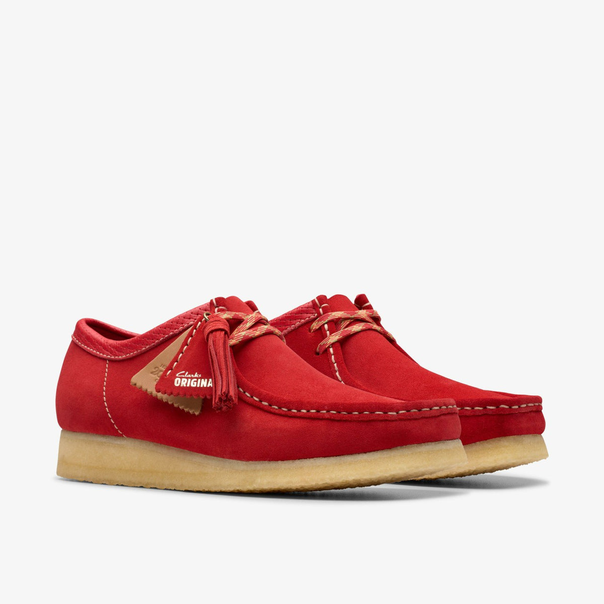 Clarks Sale / Wallabee Red Suede