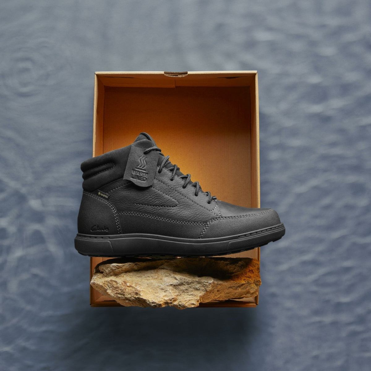 Clarks Best Seller / Mapstone Hi GORE-TEX Black Warmlined Leather