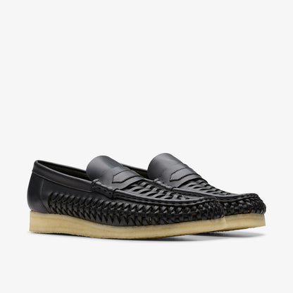 Clarks Best Seller / Wallabee Penny Weave Black Leather