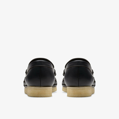 Clarks Best Seller / Wallabee Penny Weave Black Leather