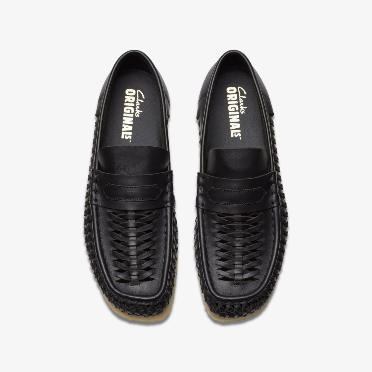 Clarks Best Seller / Wallabee Penny Weave Black Leather