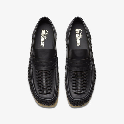 Clarks Best Seller / Wallabee Penny Weave Black Leather