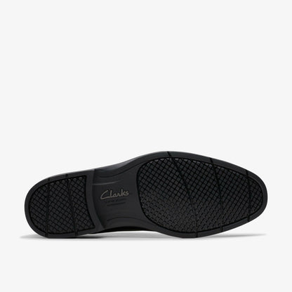 Clarks Premium / Eldredge Plain Black Leather