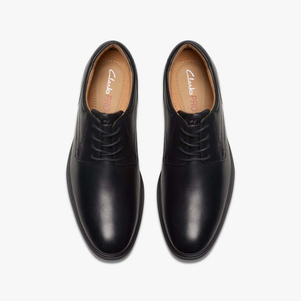 Clarks Premium / Eldredge Plain Black Leather