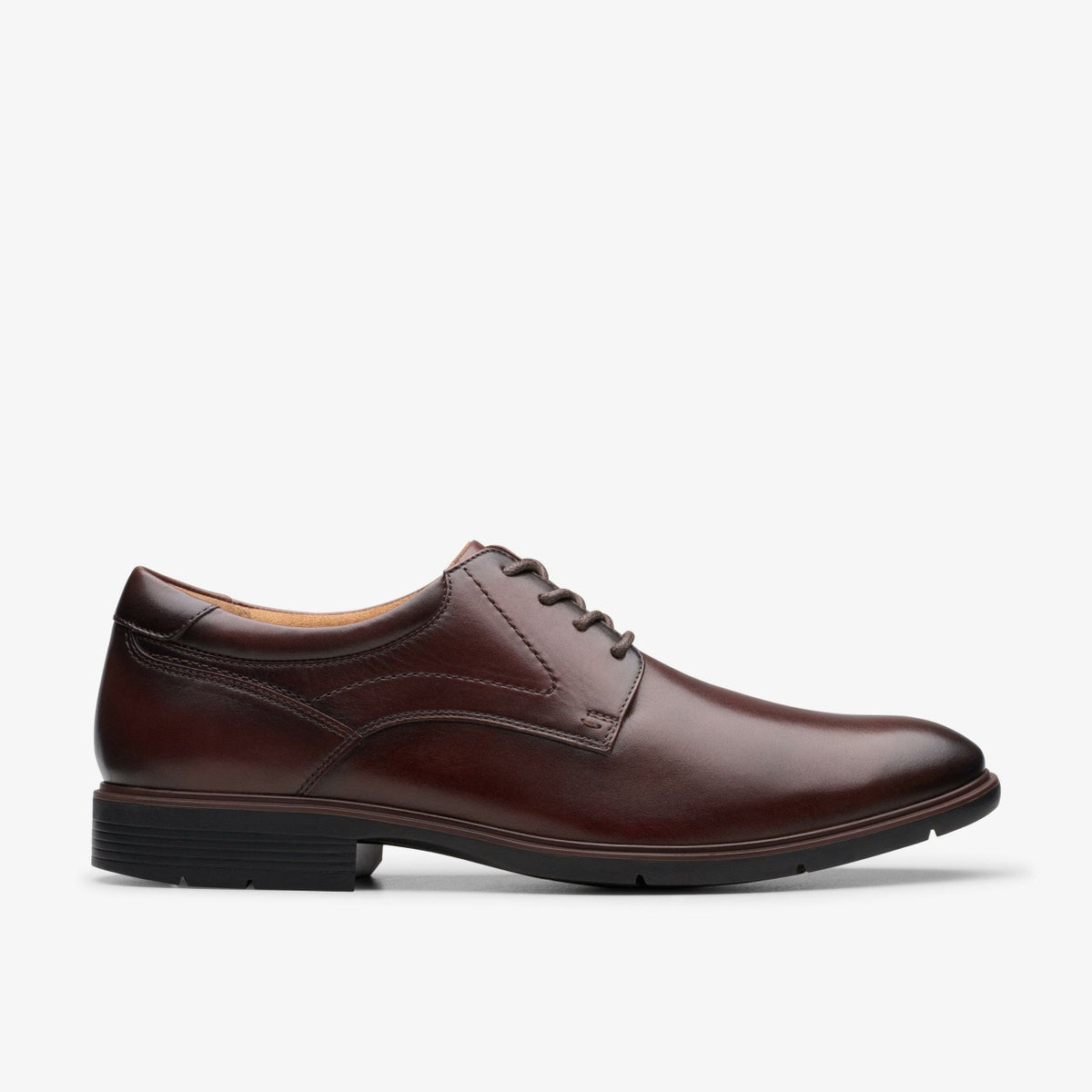 Clarks Trending / Eldredge Plain Dark Brown Leather