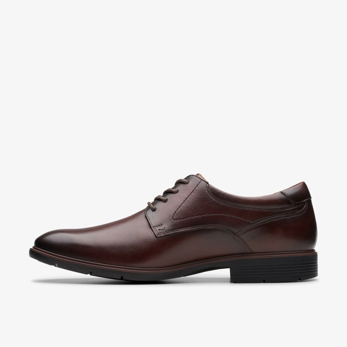Clarks Trending / Eldredge Plain Dark Brown Leather