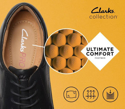 Clarks Trending / Eldredge Plain Dark Brown Leather