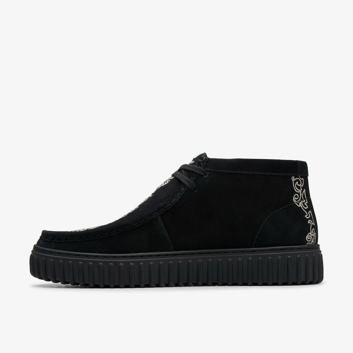 Clarks Deals / Torhill Woven Black Suede