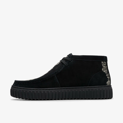 Clarks Deals / Torhill Woven Black Suede