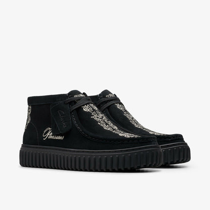 Clarks Deals / Torhill Woven Black Suede