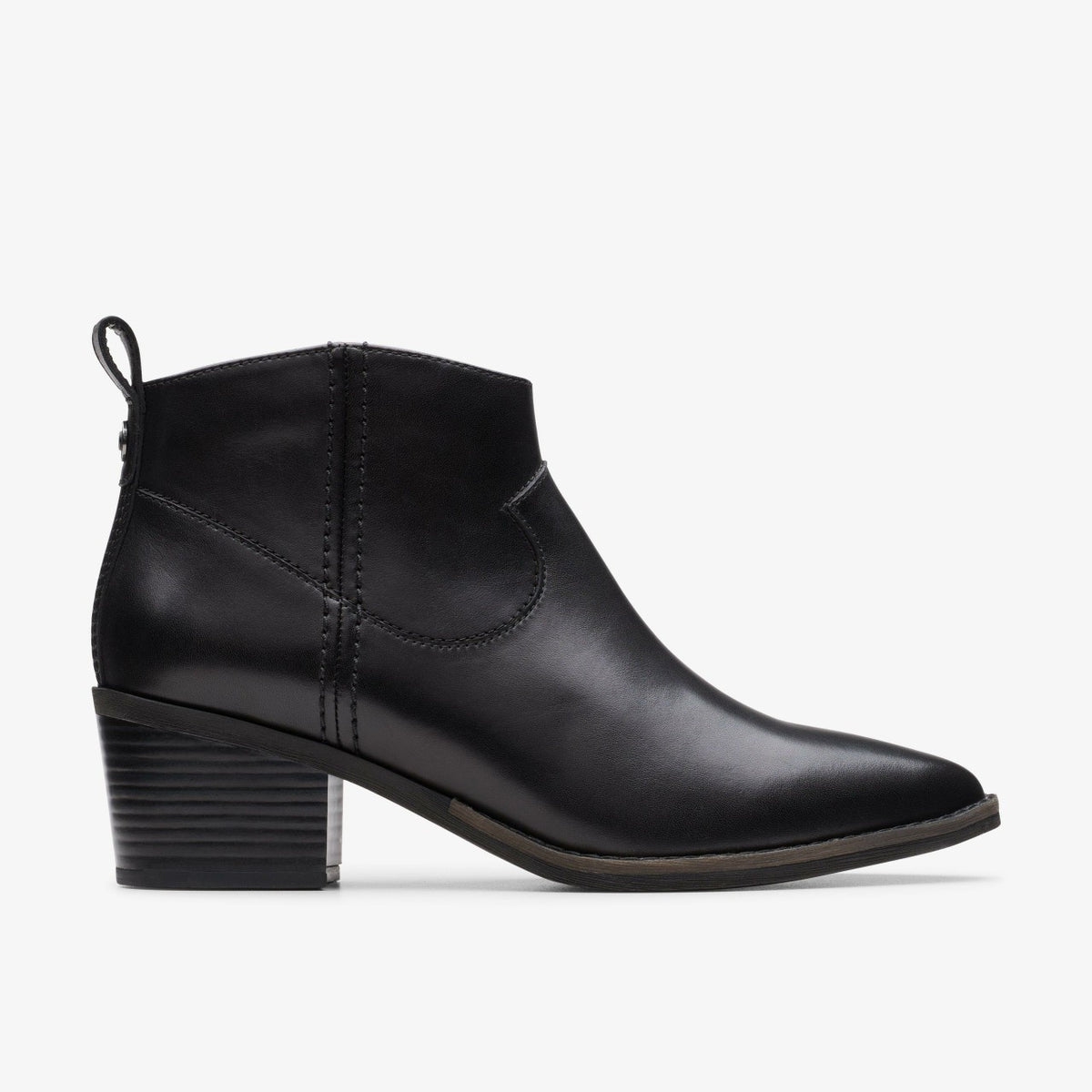 Clarks Smart Buy / Morzine Sky Ankle Boot Black Leather