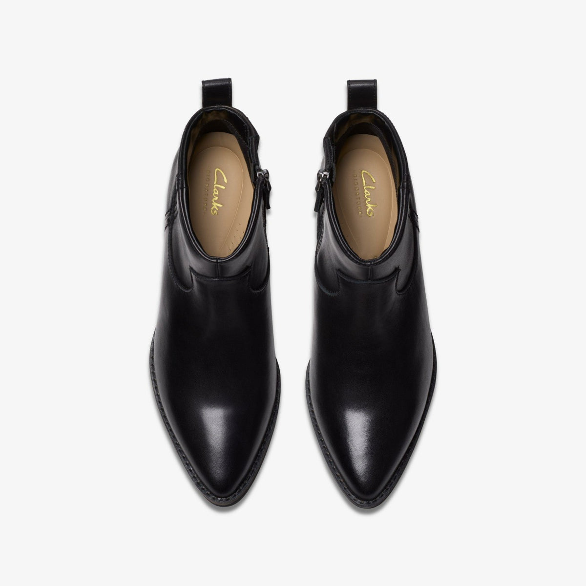 Clarks Smart Buy / Morzine Sky Ankle Boot Black Leather