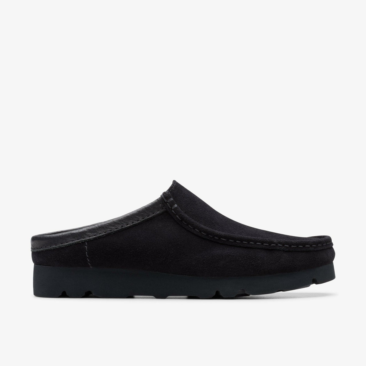 Clarks Sale / Wallabee Slip Black Suede