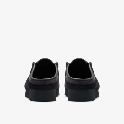Clarks Sale / Wallabee Slip Black Suede