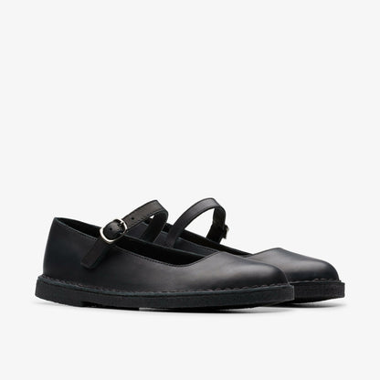 Clarks Sale / Desert Jane Black Leather