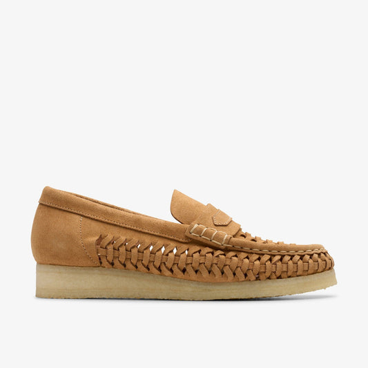Clarks Hot Sale / Wallabee Loafer Weave Tan Suede